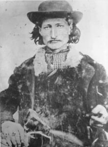 James Butler Hickok in de vroege jaren 1860 voor het McCanless-incident.