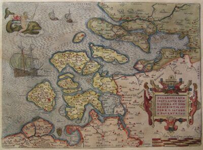 Nieuwe en zeer nauwkeurige beschrijving van de Zeeuwse eilanden, door Jacob van Deventer, circa 1580